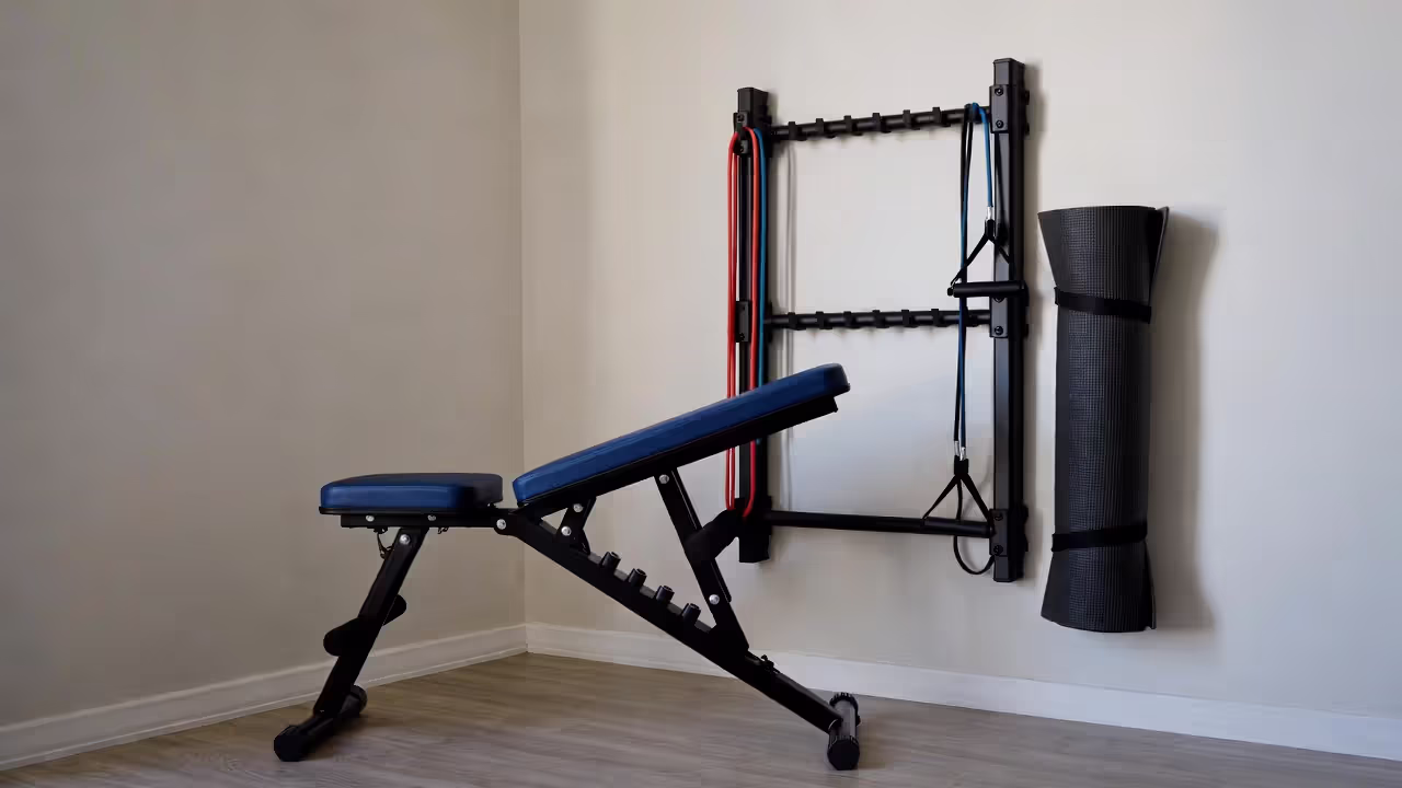 A functional gym fits in a small footprint.