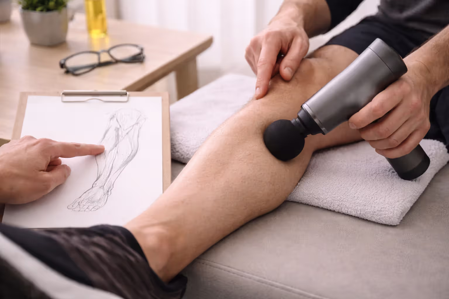 Percussion can boost circulation and influence fascial glide.