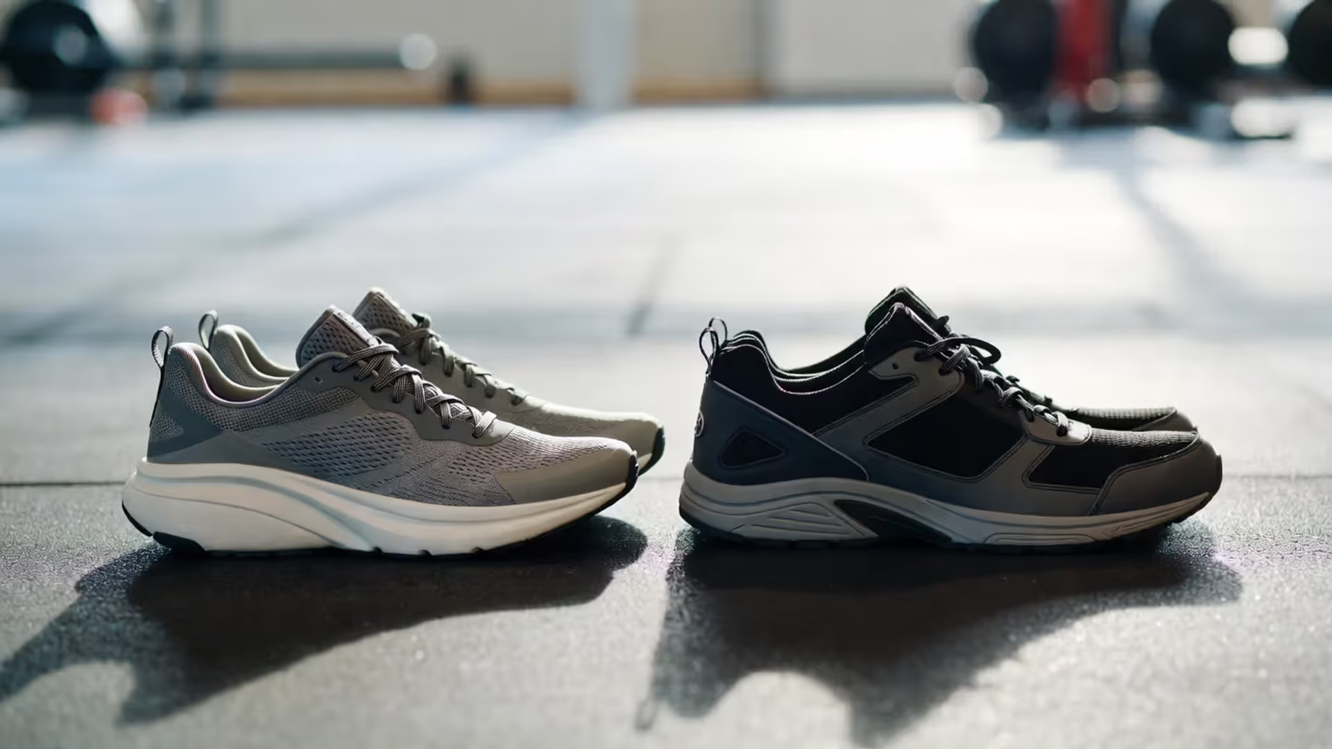 Two shoe types built for completely different forces.