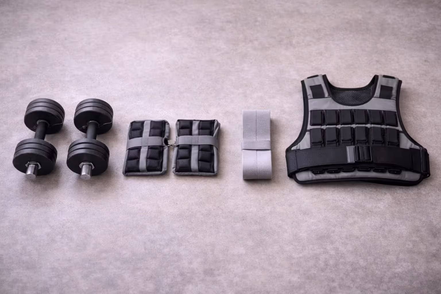 Vests load your body without grip limits or awkward leverage.